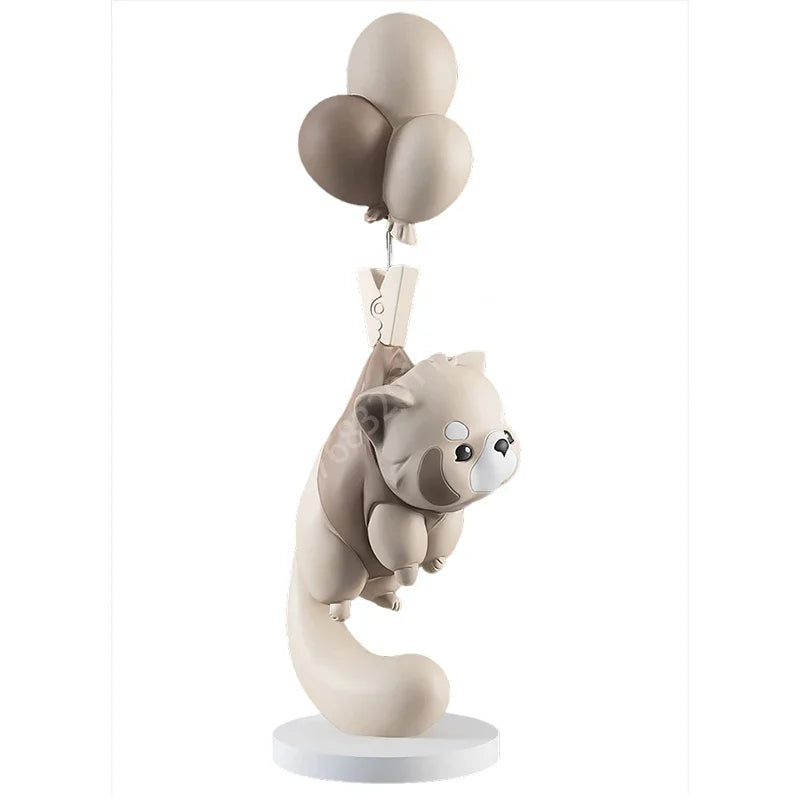 Creative Large Raccoon Living Room Resin Floor Carving Home Decoration FRP Animal Decoration Statue Tray Housewarming Gift